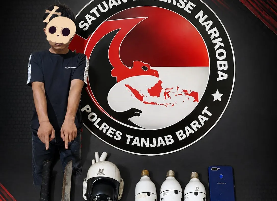 Satresnarkoba Polres Tanjab Barat Amankan Seorang Terduga Penyalahguna Narkotika di Betara, Satu DPO Masih Diburu.