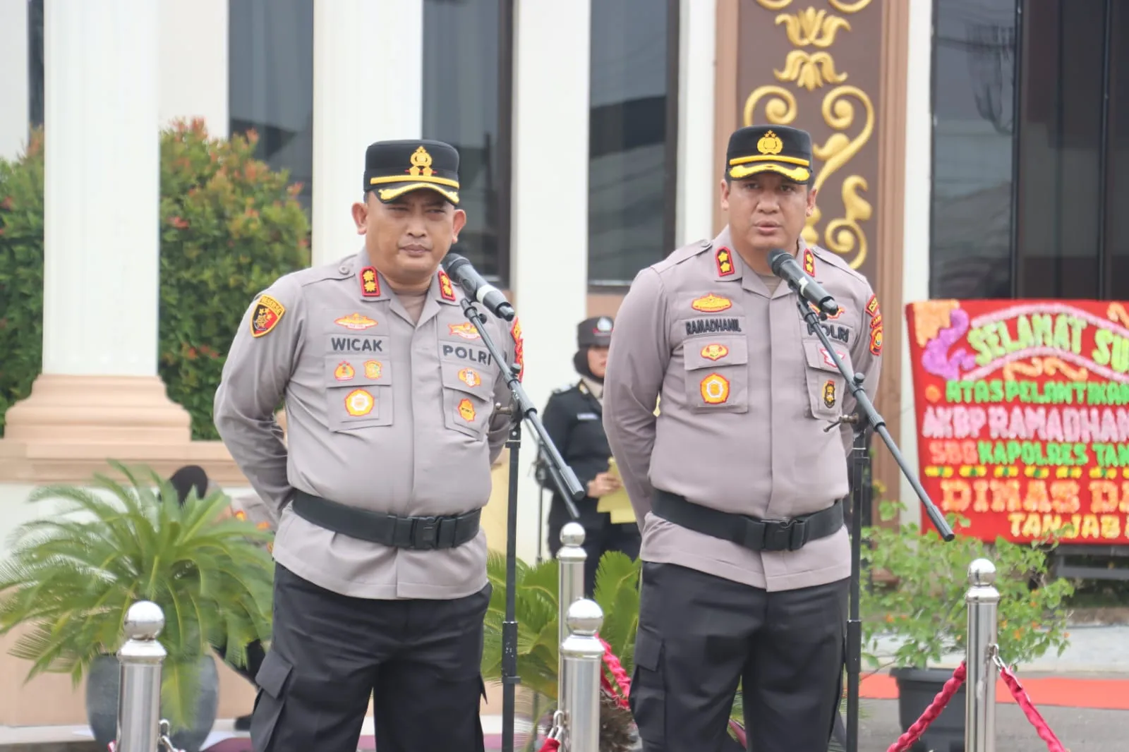 Pisah Sambut Kapolres Tanjab Barat, AKBP Ramadhanil Tekankan Kolaborasi dan Pelayanan Masyarakat.