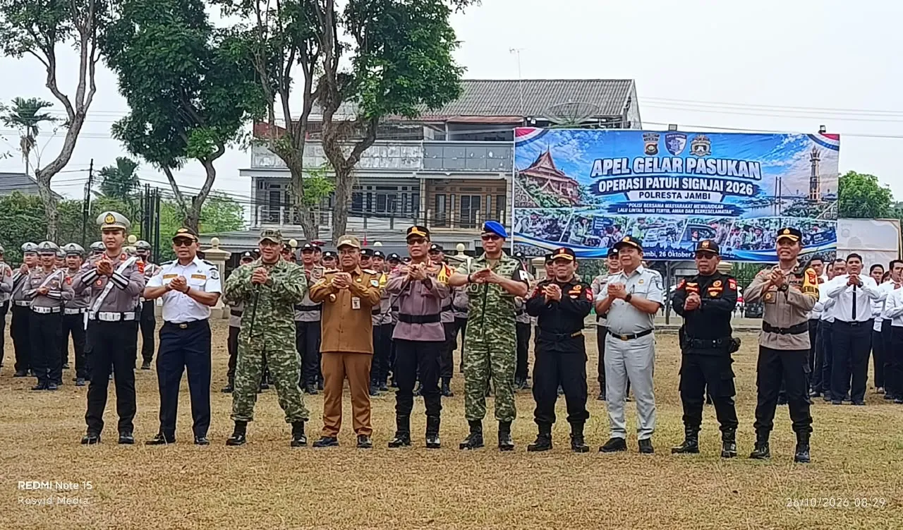 Senkom Kota Jambi Turun Langsung Dukung Operasi Patuh Siginjai, Keselamatan Jadi Prioritas